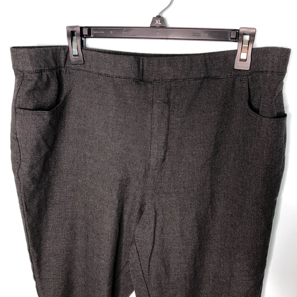 H By Halston Size 18W Dress Pants Gray & Black - Picture 4 of 7